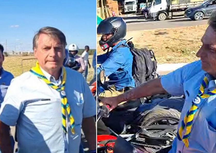 Antes da Bahia Farm Show, Bolsonaro participa de 'motociata' em Luís Eduardo Magalhães