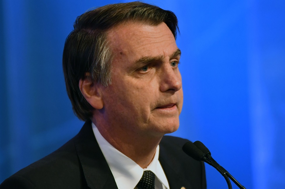Jair Bolsonaro prestigia a posse do novo presidente do Uruguai