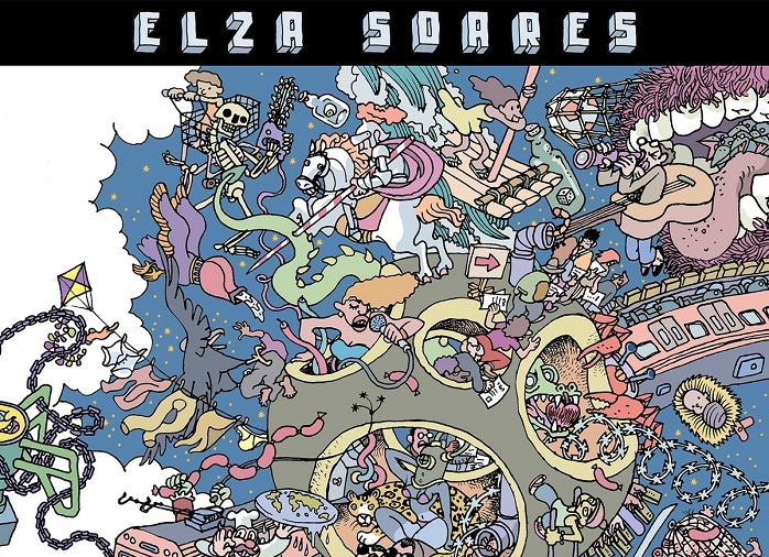 Laerte Coutinho assina capa de novo CD de Elza Soares