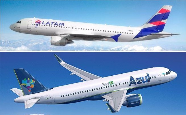 Azul Linhas Aéreas e Latam Airlines Brasil anunciam parceria