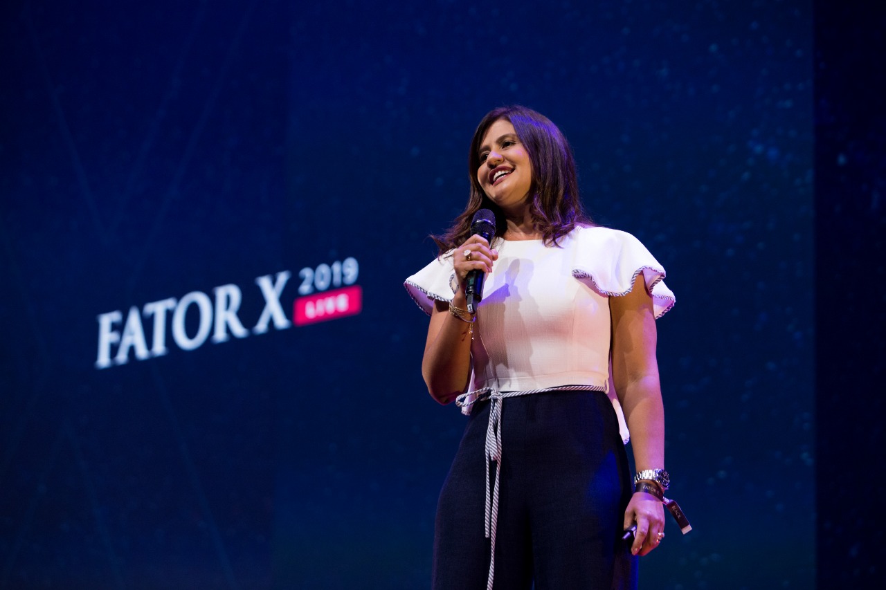 Lidiane Angelim se apresentou no Fator X Live 2019, em São Paulo 