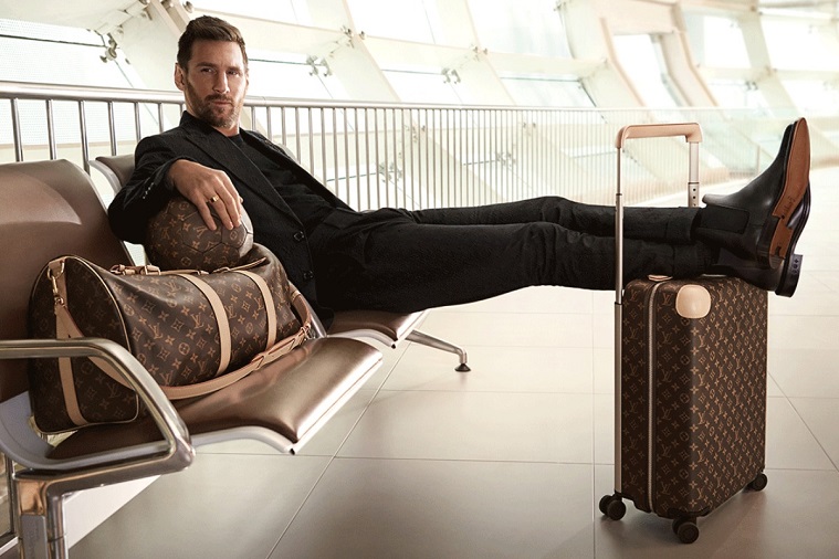 Lionel Messi estreia campanha de malas da Louis Vuitton