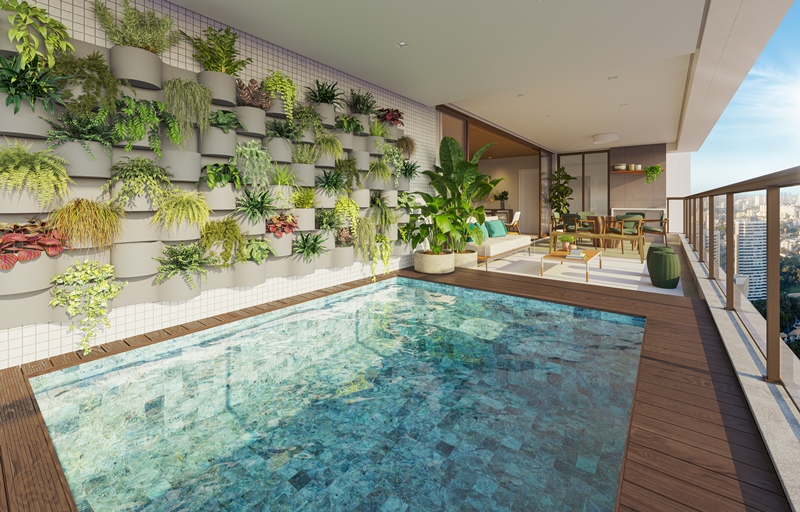 Horto Florestal vai ganhar edifício de alto luxo com piscina privativa por apartamento; conheça o empreendimento 