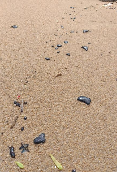 Manchas de óleo voltam a aparecer em praia de Salvador