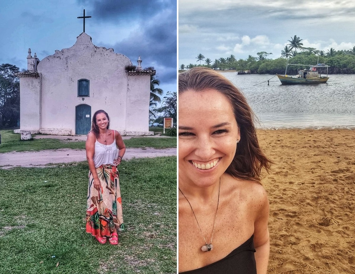 Mari Belém se emociona ao conhecer Trancoso e Caraíva: 'já chorei 3x de felicidade'