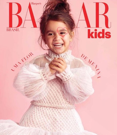 Maria Flor estrela a capa da Harper's Bazaar de maio