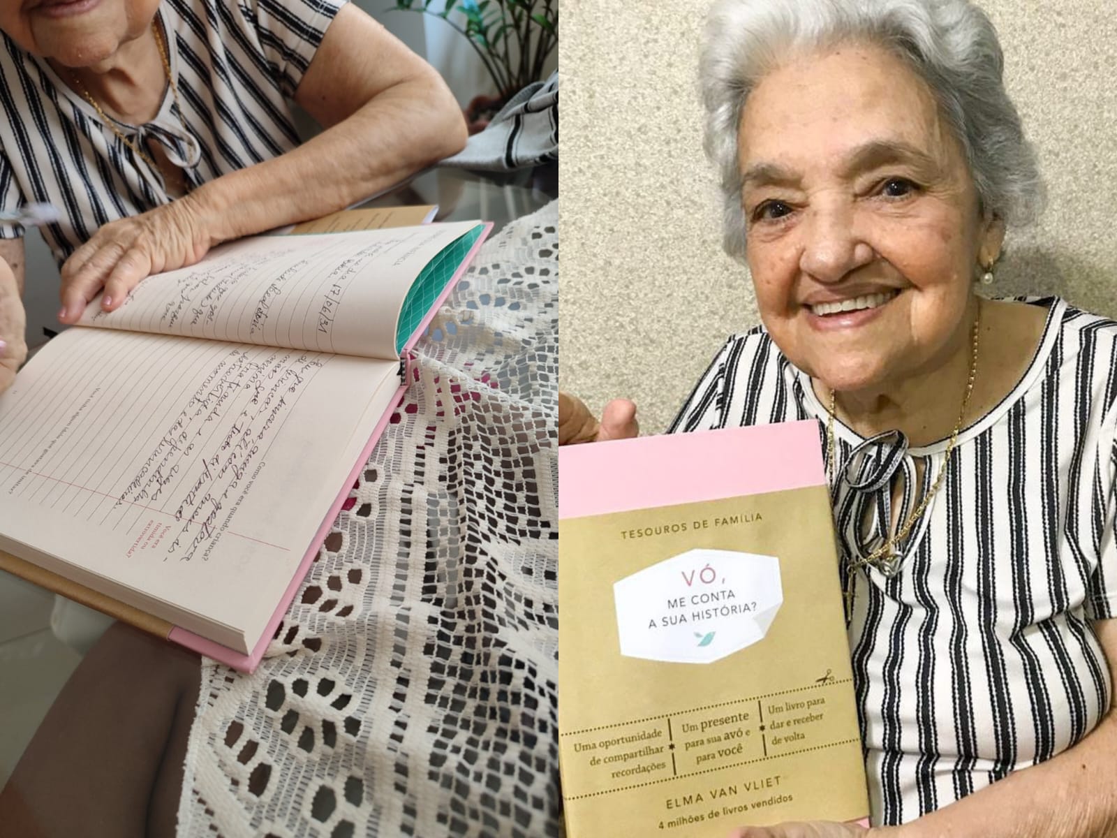Aos 92 anos, idosa de Salvador escreve livro à mão para netos e viraliza com história emocionante 