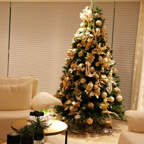 A árvore de Natal de Juliana Feroldi e Francisco Peltier