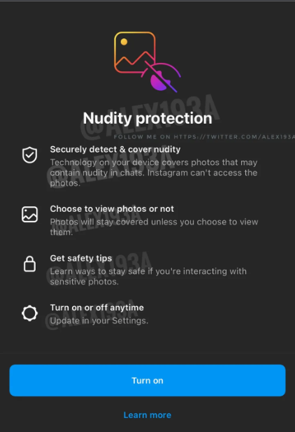 Instagram testa filtro contra nudes não solicitadas