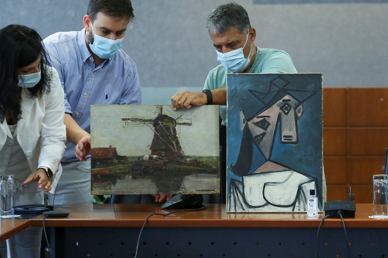 Grécia recupera pinturas de Picasso e Mondrian roubadas em 2012