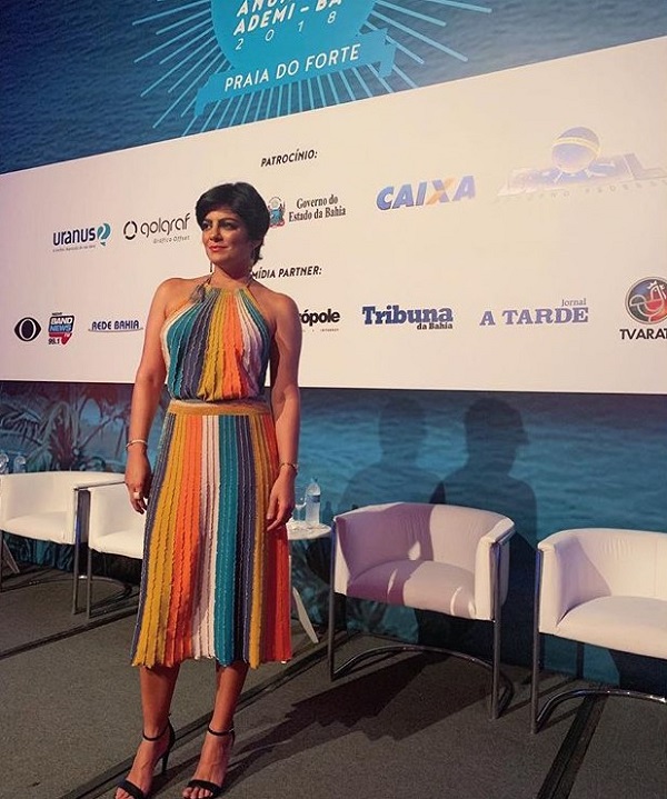 Patrícia Abreu foi a mestre de cerimônia da abertura da Convenção da ADEMI-BA