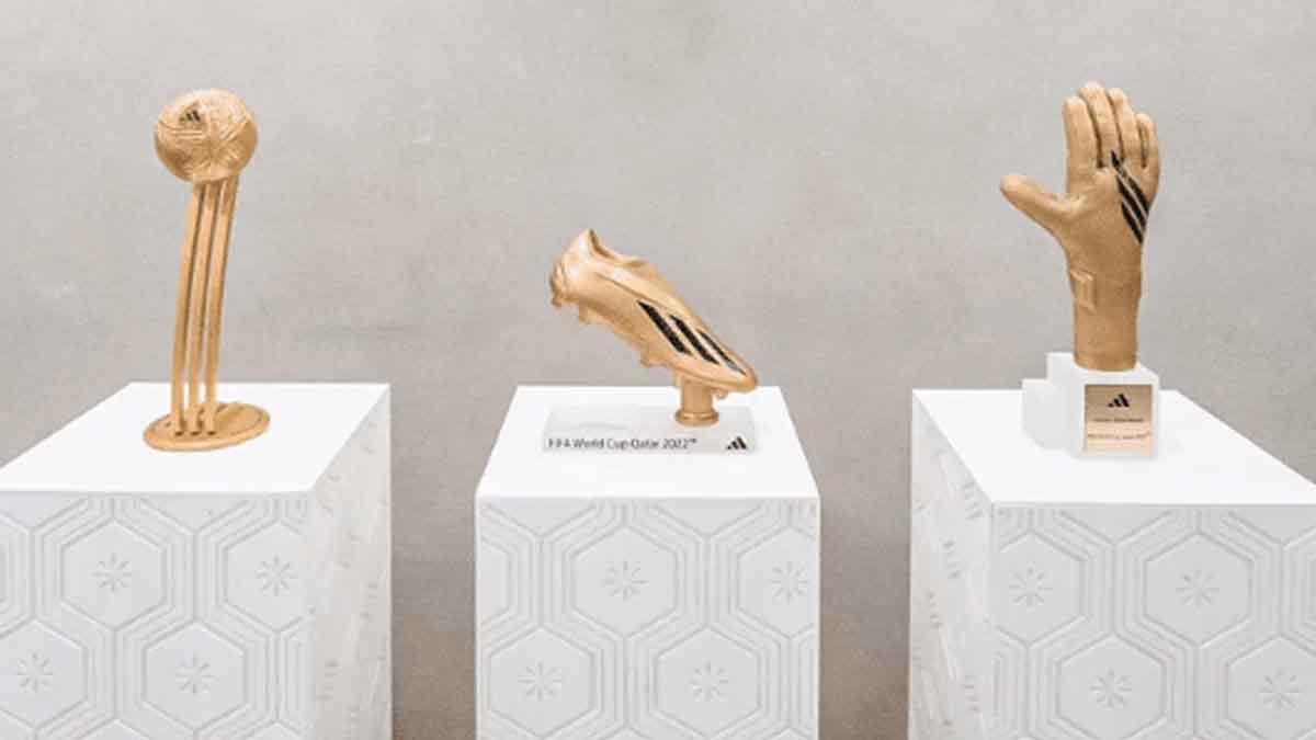 Fifa e Adidas divulgam troféus das premiações individuais da Copa do Mundo