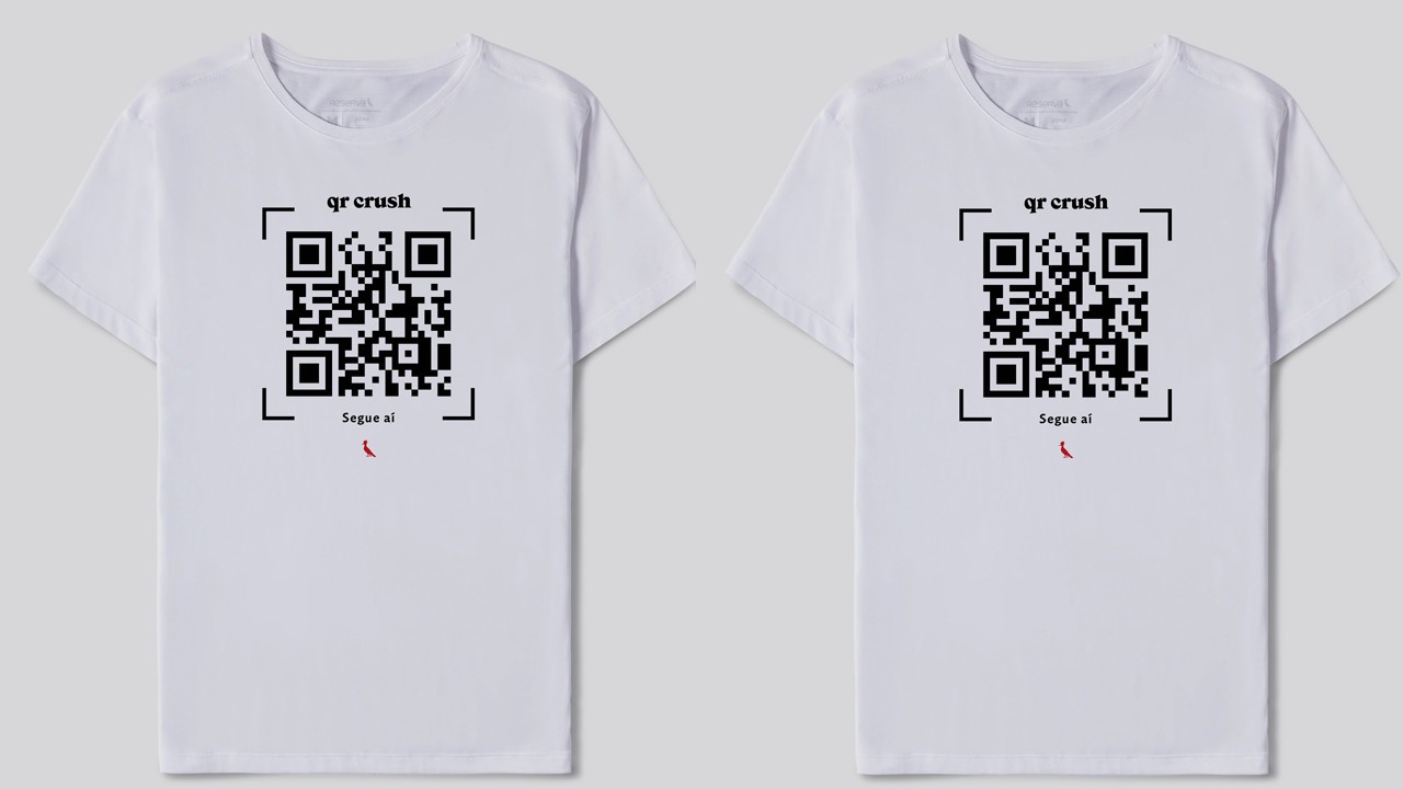 QR Crush: grife lança camiseta com código para quem não quer perder a paquera do Carnaval