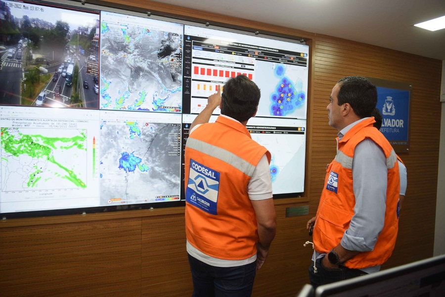 Sirenes de alerta são acionadas em função das chuvas em Salvador 