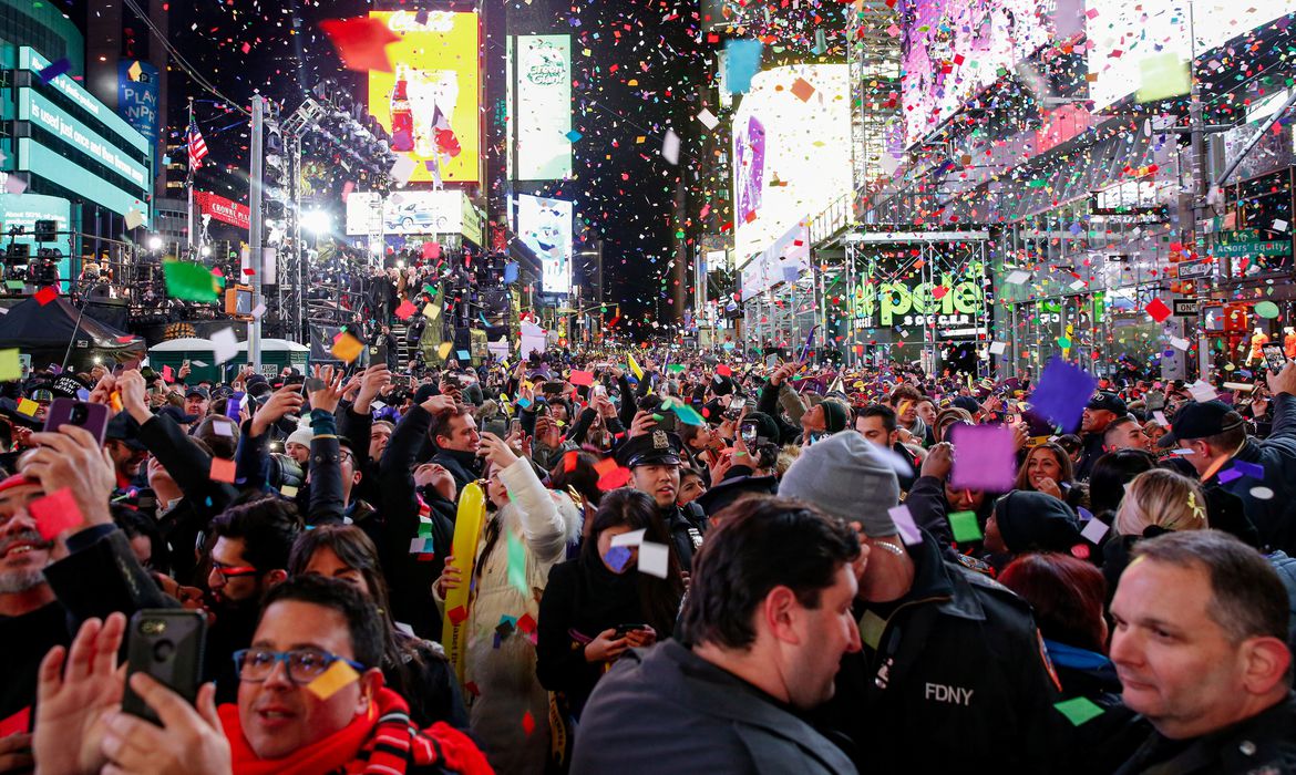 Celebração do ano-novo na Times Square, em Nova York, será virtual