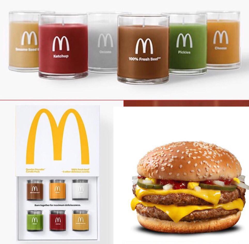 McDonald’s lança velas com aroma dos ingredientes de sanduíche