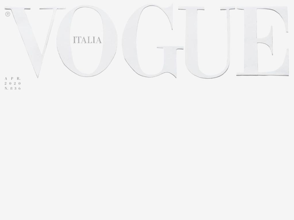 Em capa histórica, Vogue Itália homenageia vítimas do coronavírus no país 