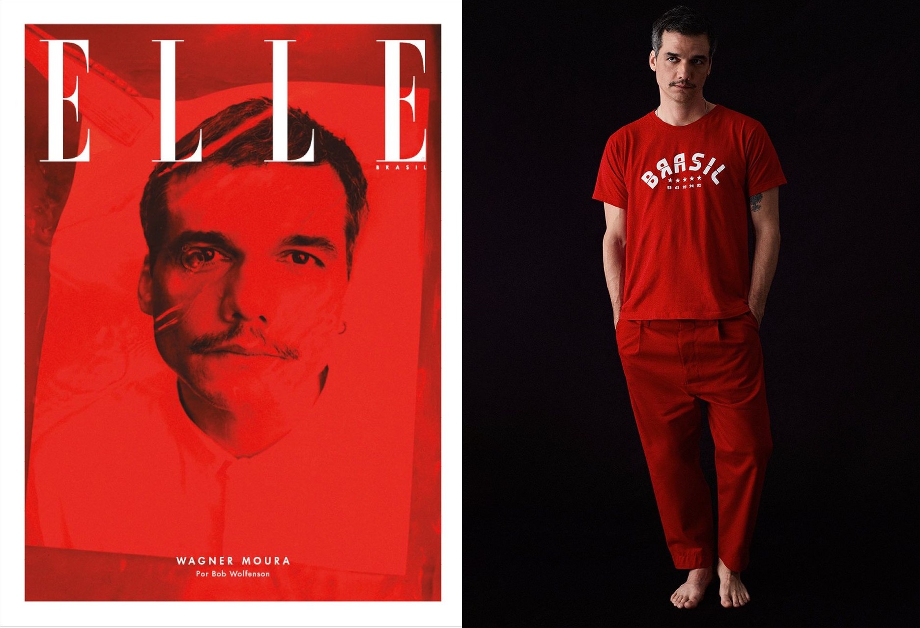 Wagner Moura fala de cultura, carreira e vida pessoal na Elle de dezembro