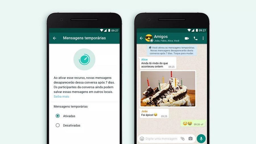 WhatsApp anuncia recurso de mensagem temporária