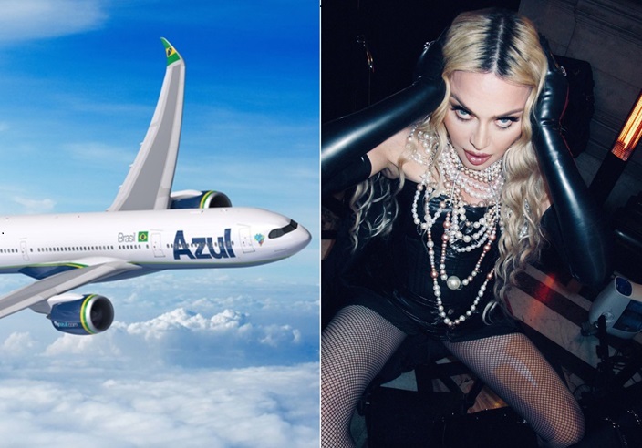 Azul anuncia voos extras partindo de Salvador para o show da Madonna no Rio de Janeiro; confira detalhes