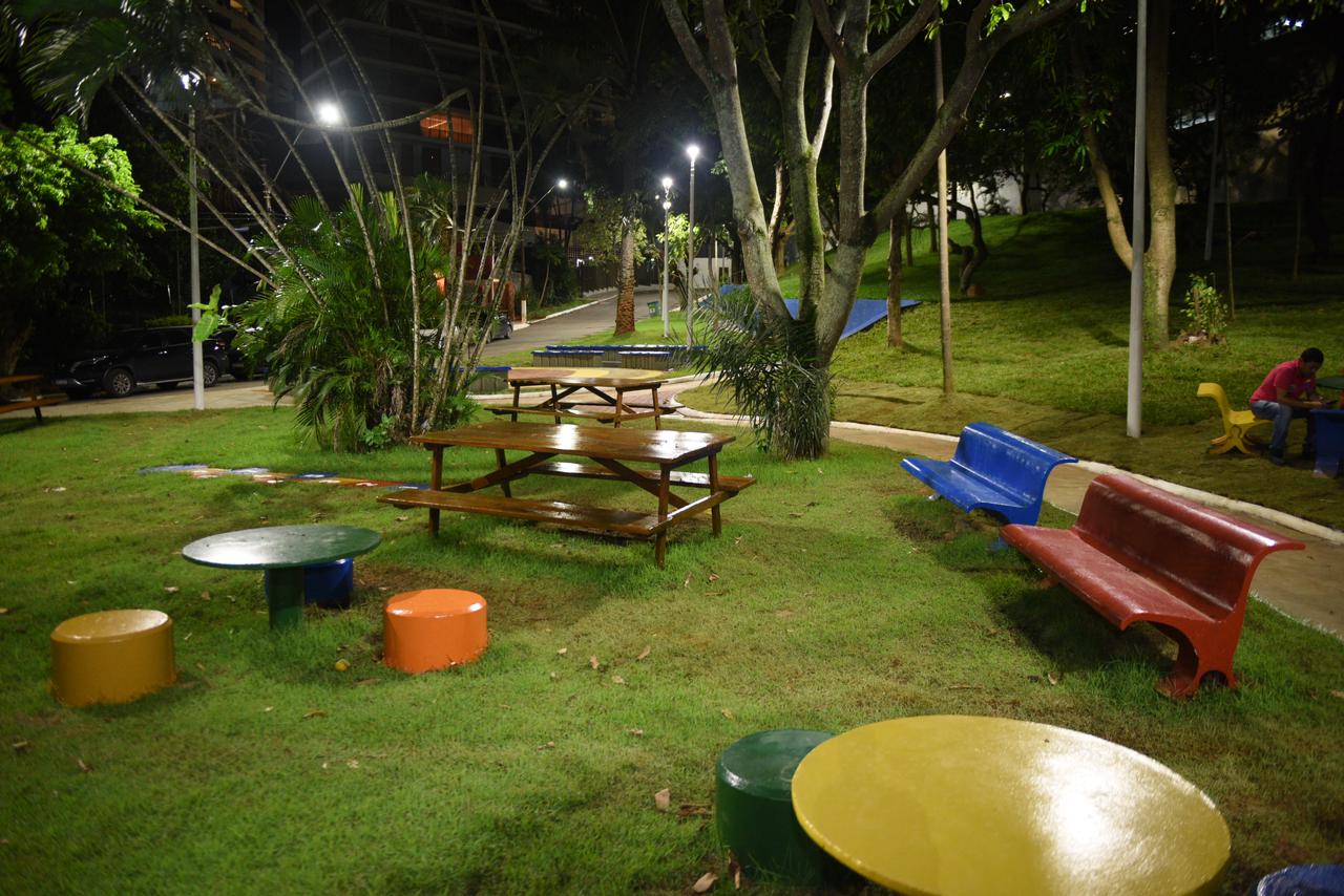 Requalificada, praça no Horto Florestal com mais de 3,5 mil m² ganha parque infantil e cachorródromo; veja fotos