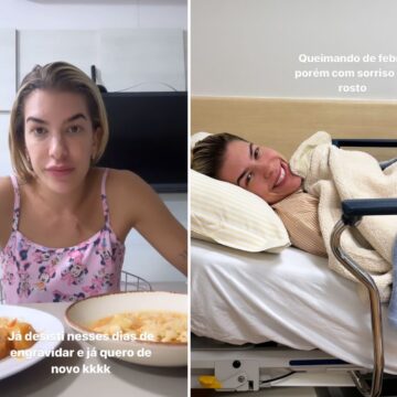 Lore Improta chega a Salvador após passar a noite em hospital de São Paulo: ‘Finalmente em casa’