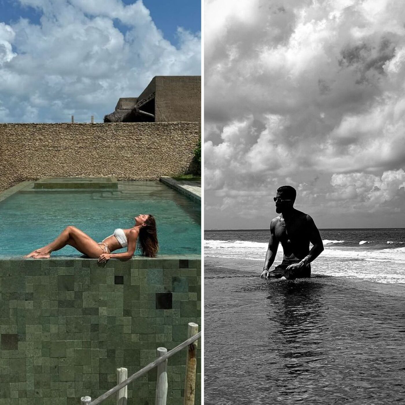 Mari Gonzalez e Pipo Marques viajam juntos para resort em Alagoas