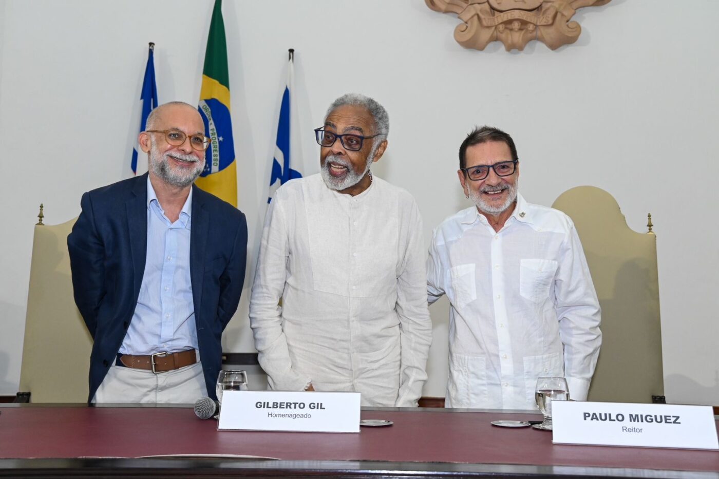 Luiz Augusto Vasconcelos, Gilberto Gil e Paulo Miguez