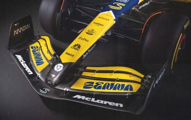 McLaren homenageia Ayrton Senna com carro verde e amarelo em GP de Mônaco