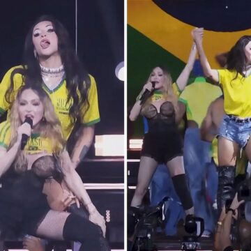 Pabllo Vittar participa do momento Brasil no show de Madonna em Copacabana