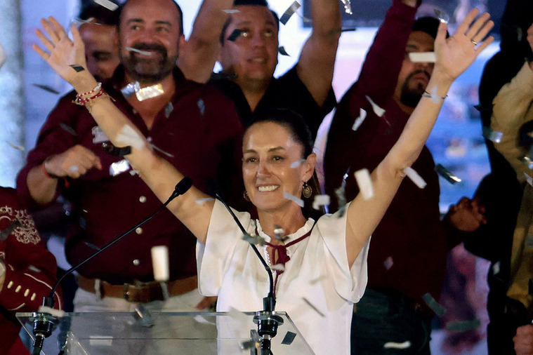 Claudia Sheinbaum é eleita primeira mulher presidente do México