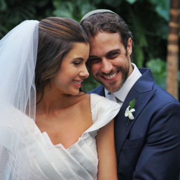 Ronny Kriwat, ex-galã de ‘Malhação’, se casa em cerimônia judaica após noivado na guerra