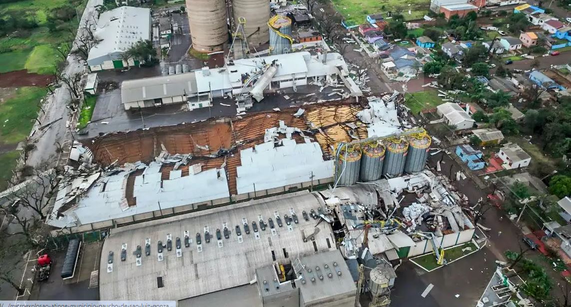 Microexplosão: Fenômeno deixa cerca de 1200 casas danificadas em município gaúcho