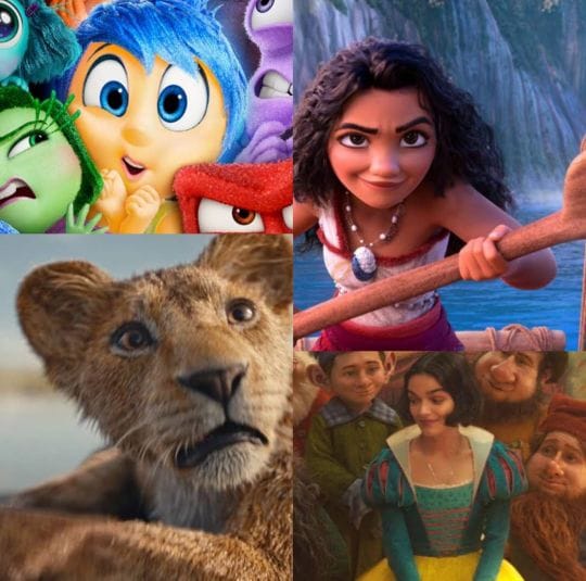 Disney lança “Divertida Mente 2”, “Moana 2” e “Mufasa: O Rei Leão” ainda em 2024; Veja lista completa de lançamentos