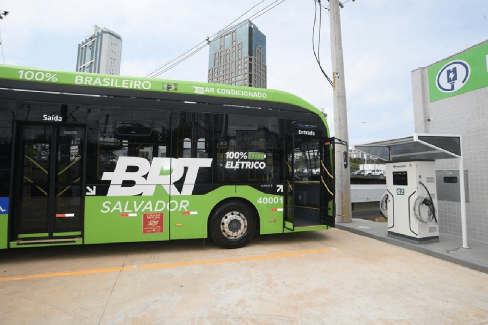 Salvador possui a terceira maior frota de ônibus elétricos do Brasil