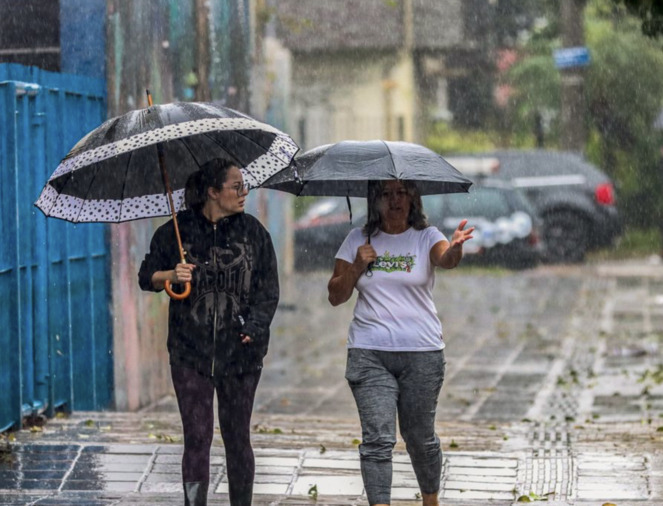 Inmet emite cinco alertas de chuvas e temporais para a Região Sul