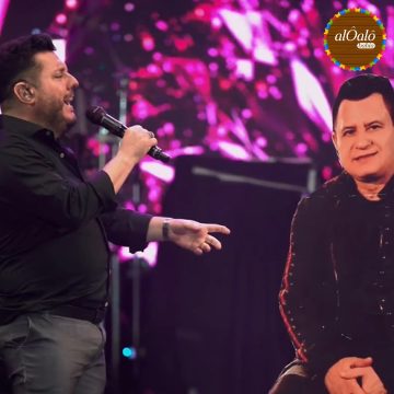 Marrone de papelão: Bruno coloca totem do cantor no palco em show solo na Bahia. Veja vídeo