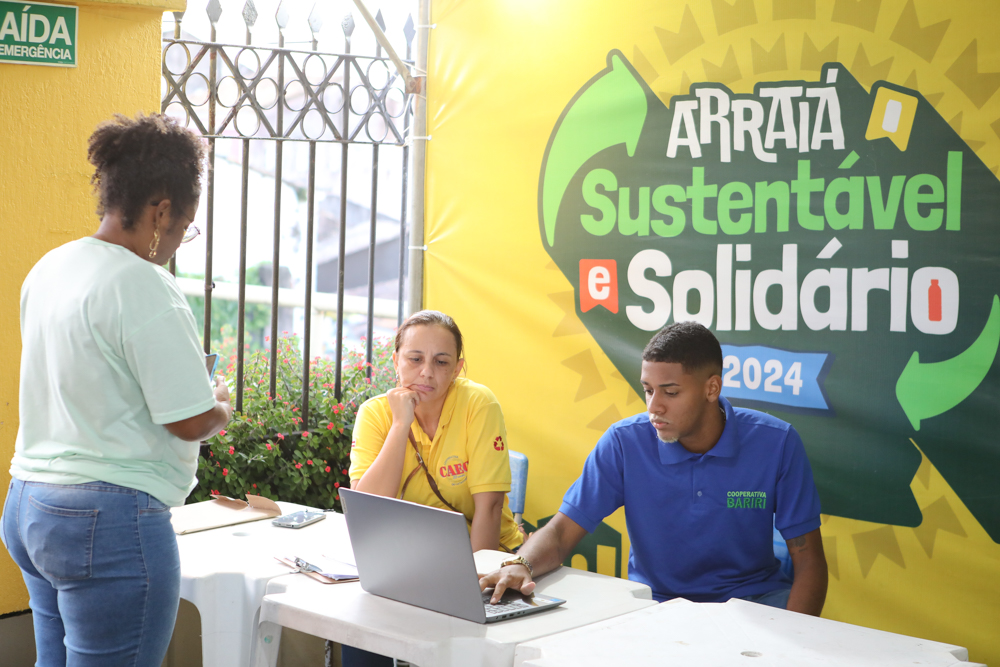 Central de reciclagem é montada para São João no Pelourinho