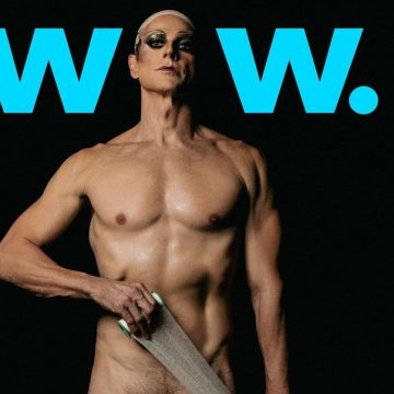 Reynaldo Gianecchini posa nu para capa de revista em homenagem à arte drag