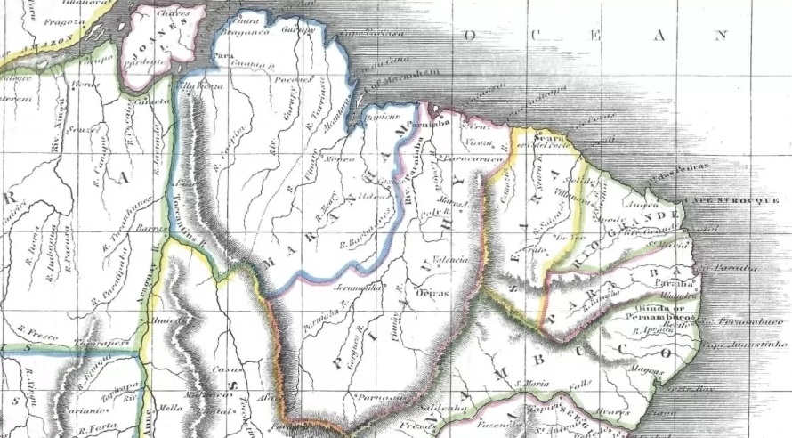 Mapa de 1840 encontrado em Londres pode finalizar disputa de território entre Piauí e Ceará