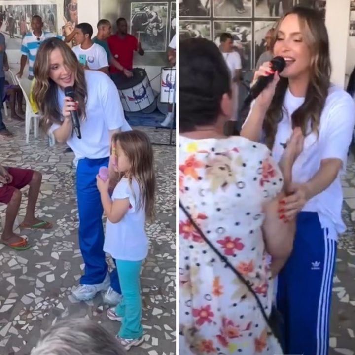 Claudia Leitte comemora aniversário de 44 anos em casa de acolhimento em Salvador