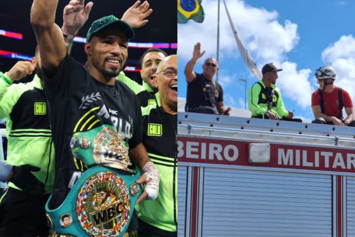 Campeão mundial de boxe, Robson Conceição é recebido com festa em Salvador