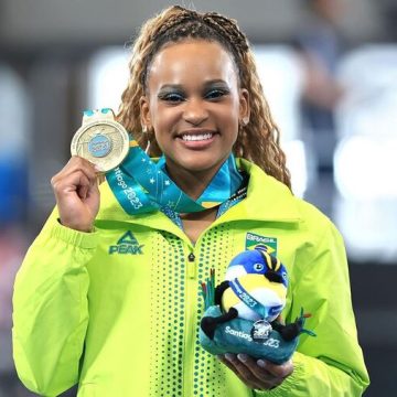 Rebeca Andrade inscreve salto inédito nas Olimpíadas de Paris