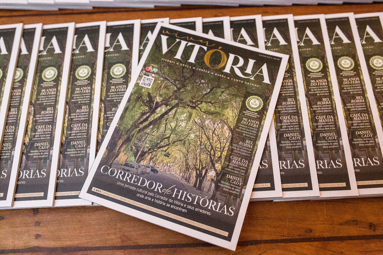 ‘Viver Vitória’: Revista que explora arte, história e gastronomia é lançada em Salvador