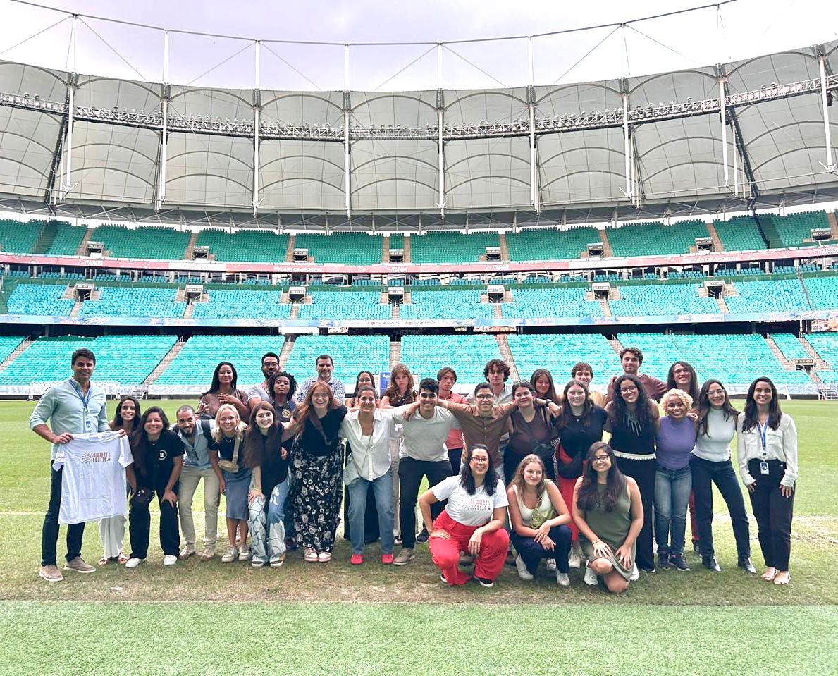 Estudantes da UFBA e da Universidade de Michigan participam de aula na Casa de Apostas Arena Fonte Nova