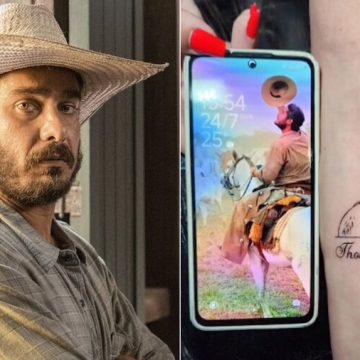 Irmã de Thommy Schiavo faz tatuagem em homenagem ao ator