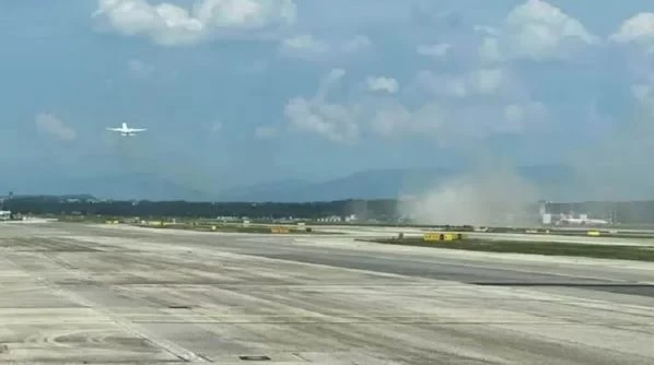 Avião da Latam com destino a Guarulhos bate cauda durante decolagem