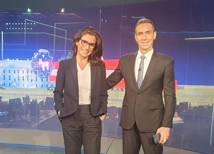 Pela primeira vez, César Tralli divide bancada do Jornal Nacional com Renata Vasconcellos
