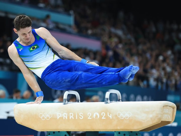 Diogo Soares garante vaga na final individual geral da ginástica artística nos Jogos de Paris