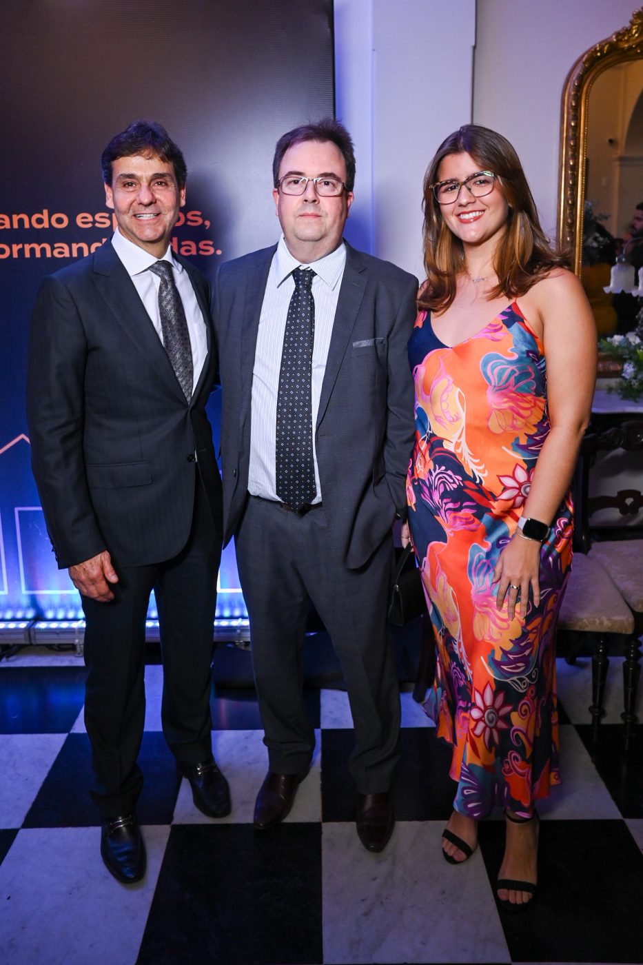Claudio Cunha, André e Helena Torres